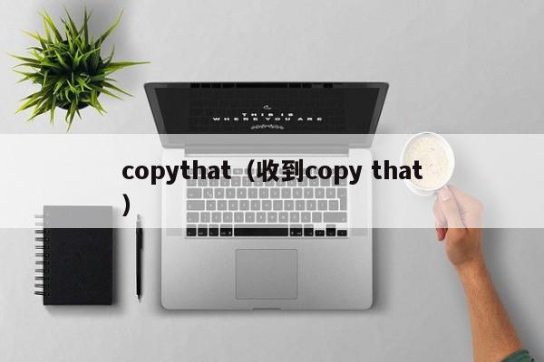 copythat（收到copy that）
