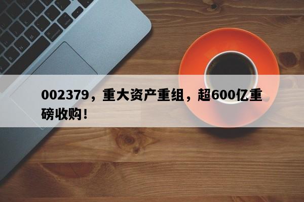 002379，重大资产重组，超600亿重磅收购！