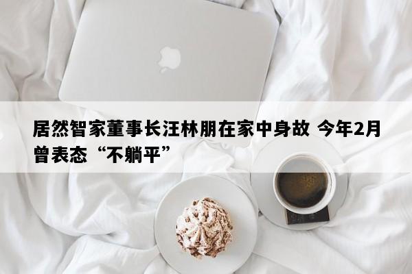 居然智家董事长汪林朋在家中身故 今年2月曾表态“不躺平”