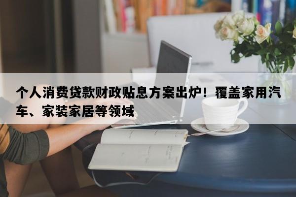 个人消费贷款财政贴息方案出炉！覆盖家用汽车、家装家居等领域